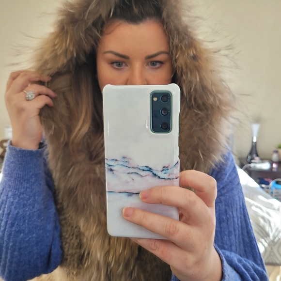 Rudsak Raccoon Fur Hooded Vest, Size M/L - Picture 12 of 16